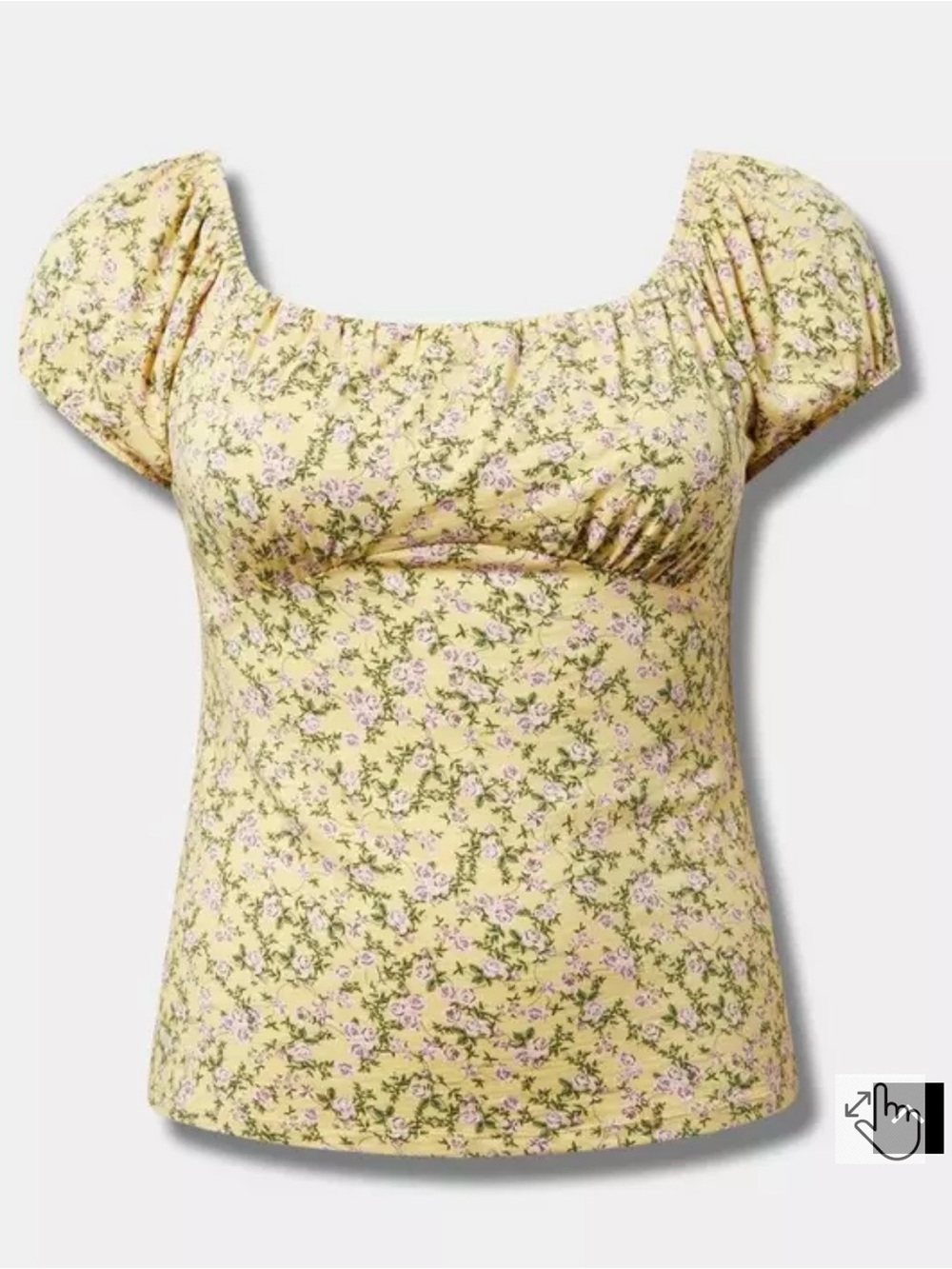 Torrid Super Soft Vintage Slub Jersey Scoop Neck Bust Fitted Bust Top